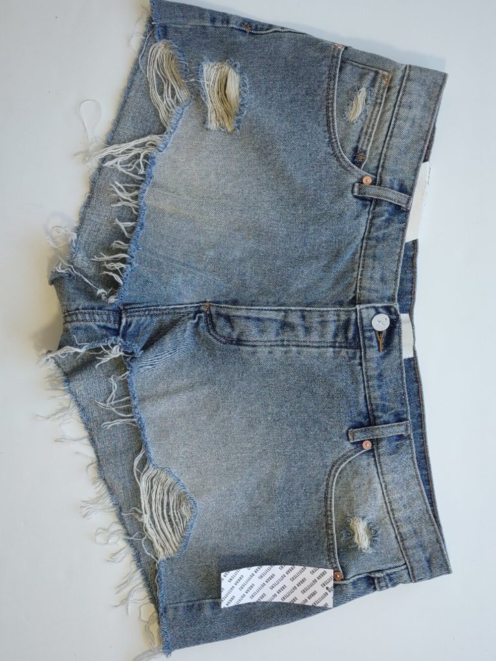 NWT Urban Outfitters Denim Shorts Size 32 Distressed Indie Grunge Beach